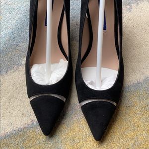 Stuart Weitzman THE DAVIA 75 SUEDE BLACK US 6.5